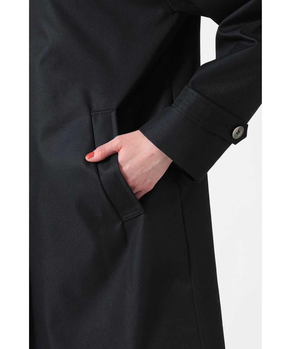 DAKS コットンシャンブレー ギャバジン オフショルダーコート 