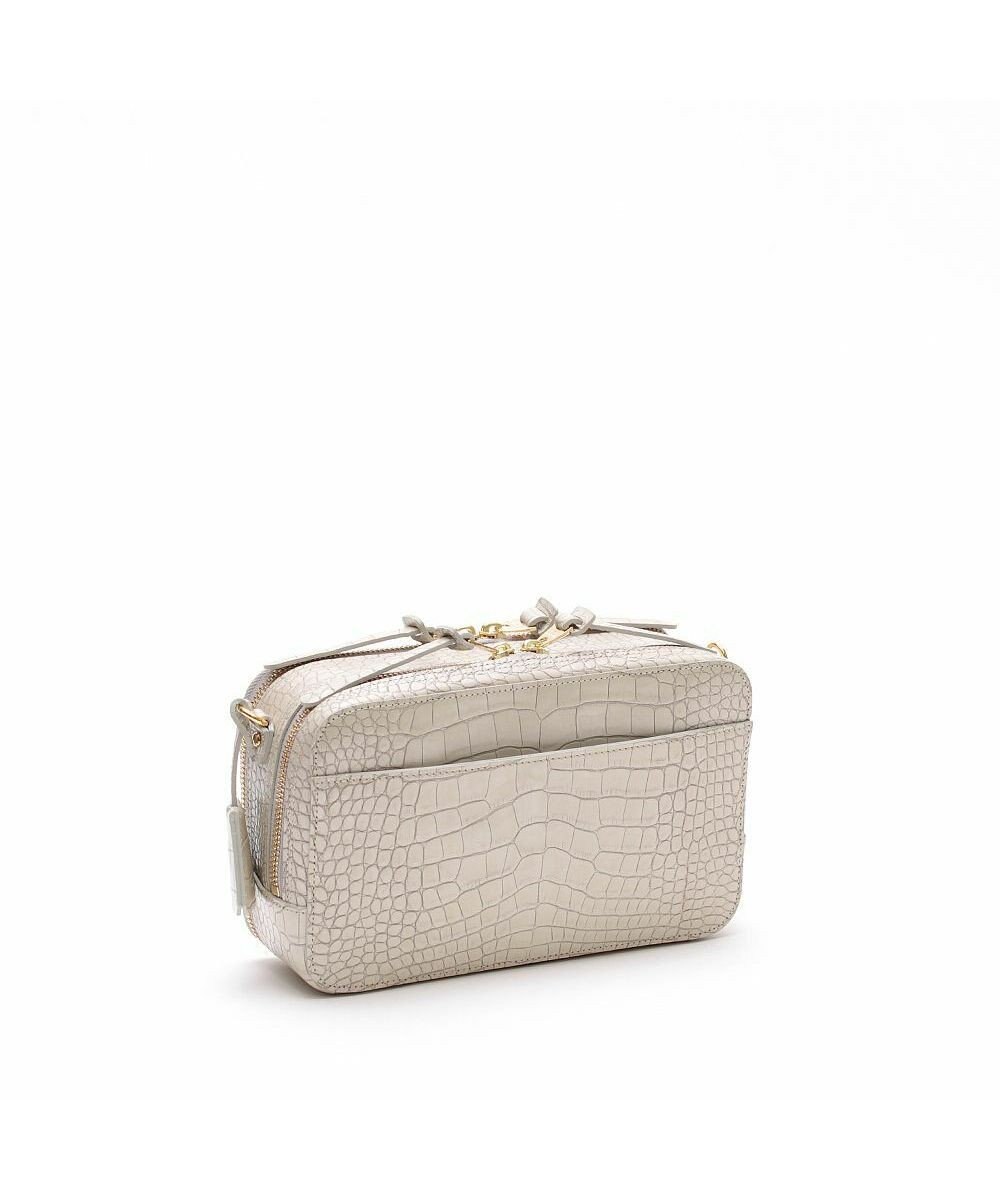 A.D.M.J. 【牛革】クロコ型押しスクエアショルダー 