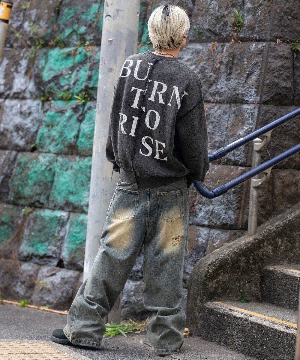 WEGO 【ユニセックス着用ITEM】ヴィンテージグラフィックドッキングプルオーバー 