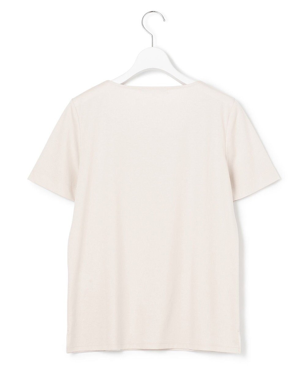 23区 L 【洗える】ダブルスムース スクエアネック カットソー 