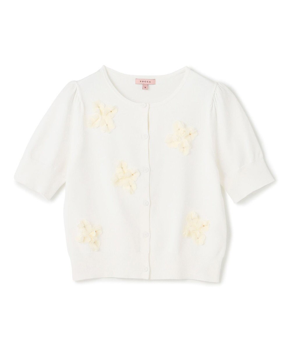 TOCCA FLOWER POP 半袖カーディガン 