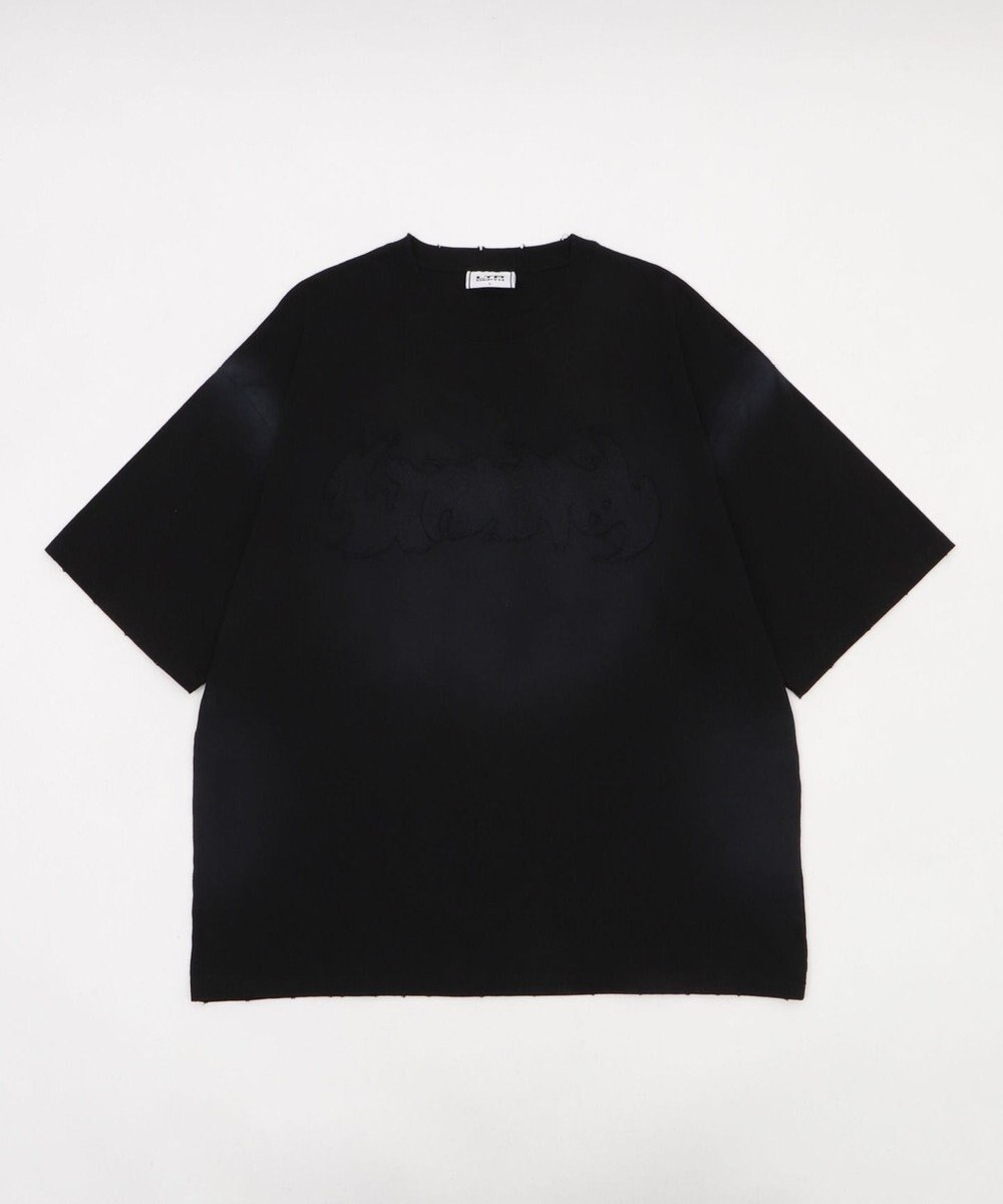 WEGO 【ユニセックス着用ITEM】ダメージアップリケグラフィックT（SS） 