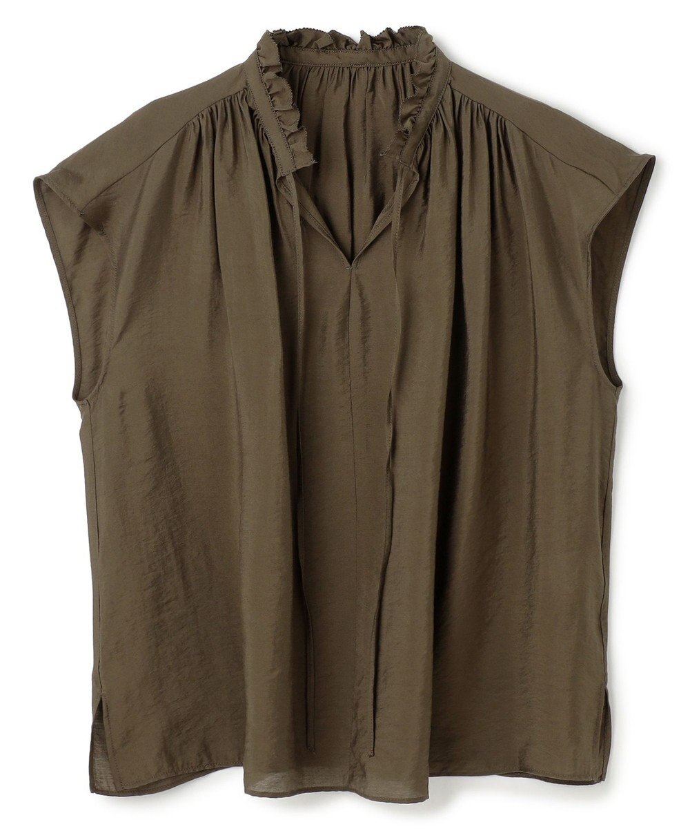 UNFILO ヴィンテージシアー ギャザーブラウス 