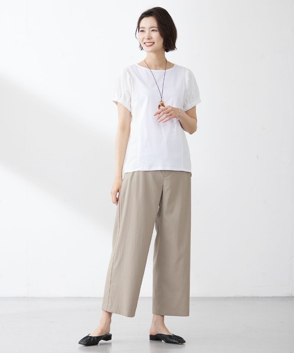 J.PRESS LADIES 【接触冷感・吸水速乾】MULTI EFFECT JERSEY フレンチスリーブ ドルマン カットソー 