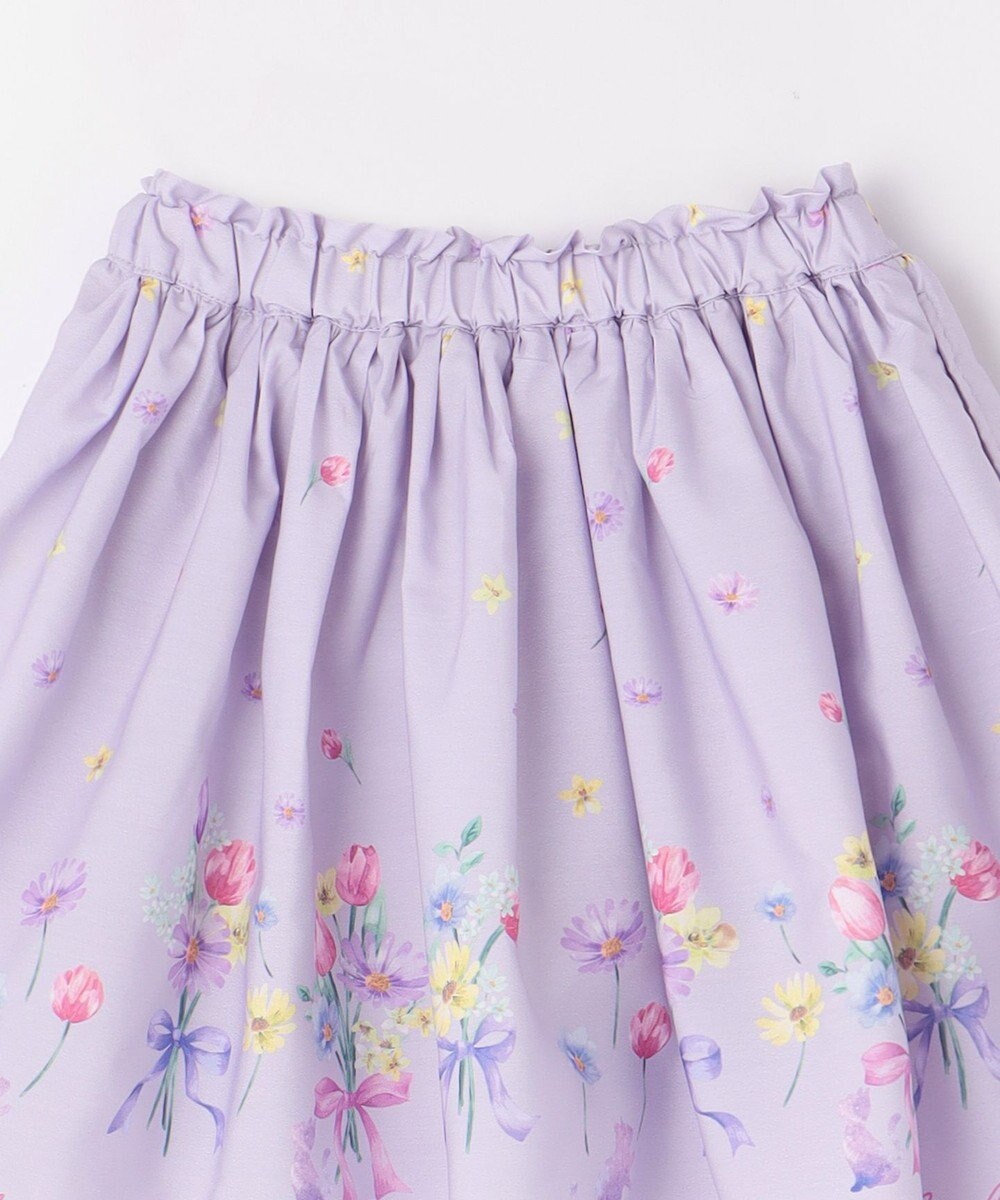 ANY KIDS フラワー ブーケ プリント スカパン 