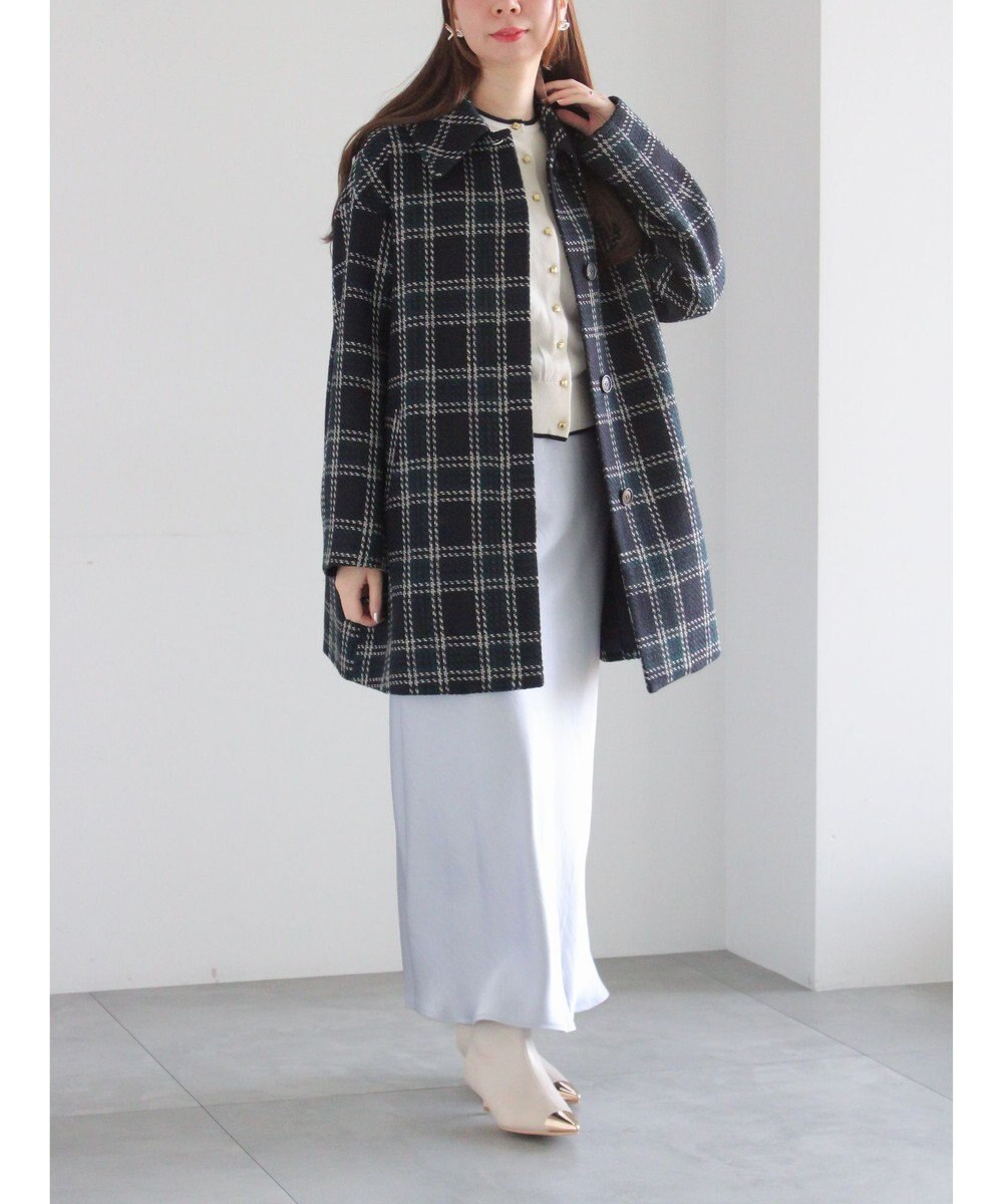 Te chichi ロービングチェックミドルコート《2025winter catalog item》 