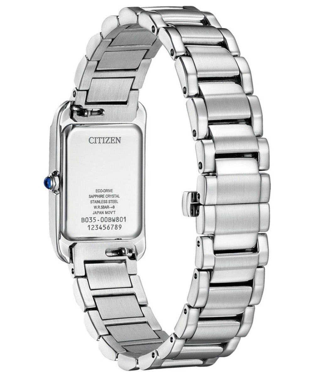 CITIZEN 【人気の長角ケース】電池交換不要の光発電エコ・ドライブ ウオッチ EW5620-55A 