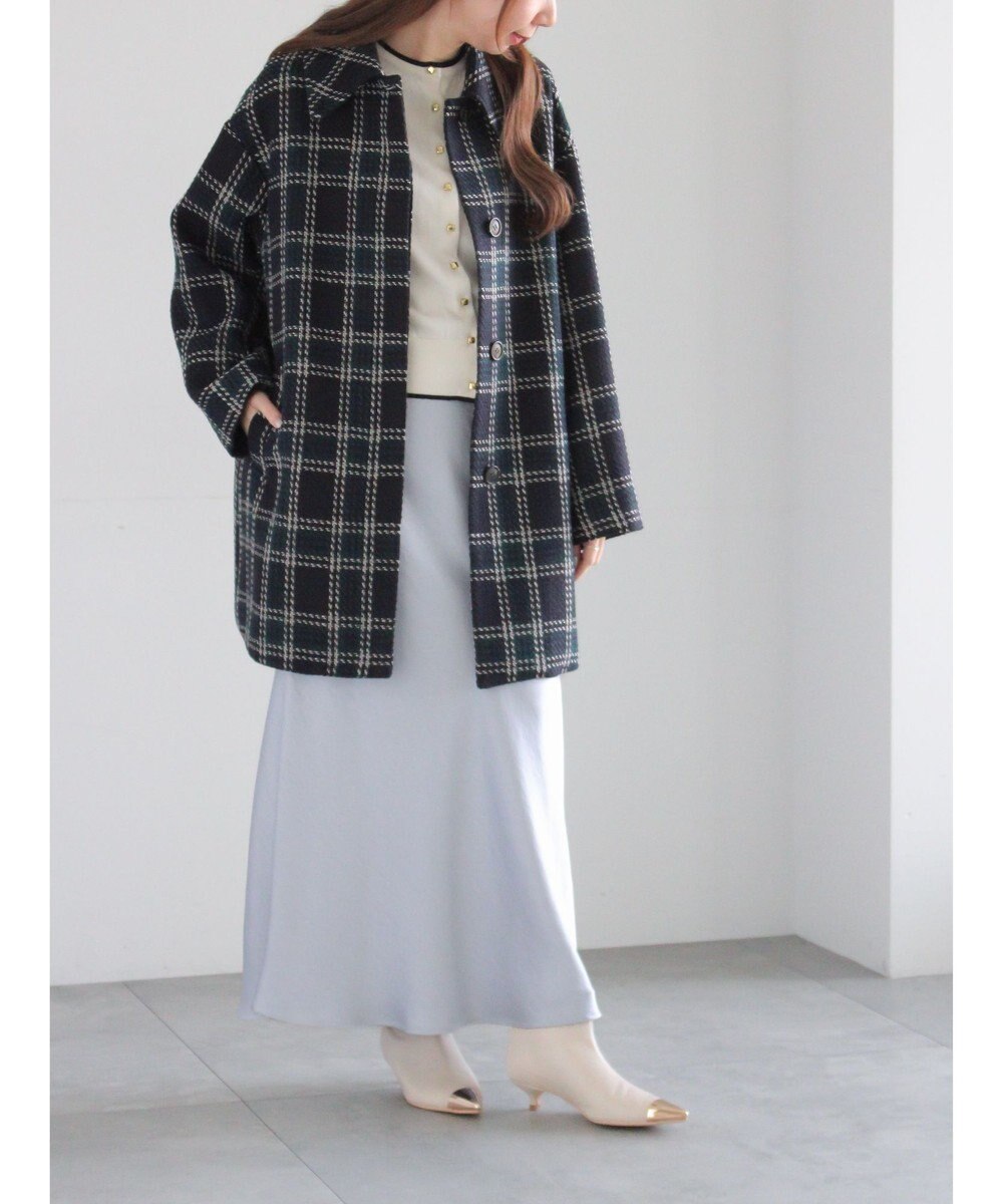 Te chichi ロービングチェックミドルコート《2025winter catalog item》 