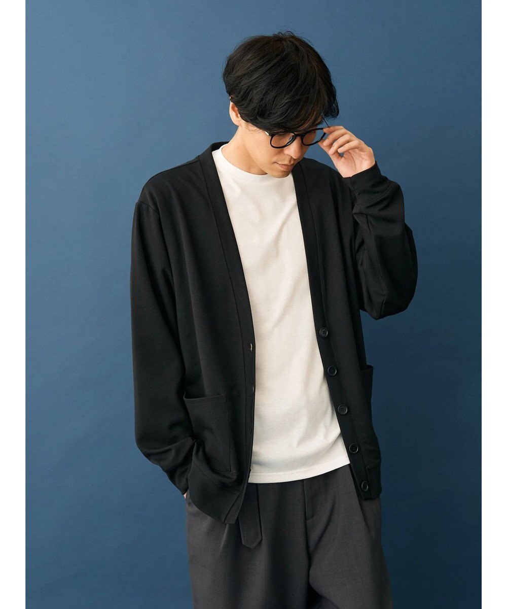 CRAFT STANDARD BOUTIQUE 強撚ポンチカーディガン＋Ｌ／Ｓ　ＴＥＥーＳＥＴ 