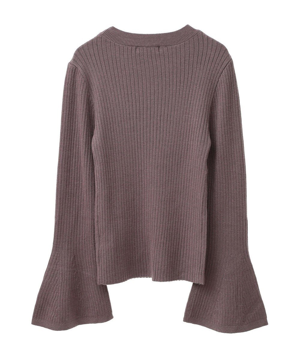 Green Parks ・ｓｗｉｎｇ　ｂｙ　ベルスリーブクルーリブニット 