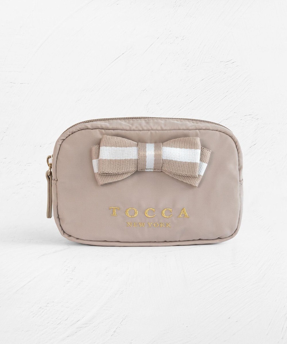 TOCCA 【WEB限定】BICOLOR RIBBON POUCH ポーチ 