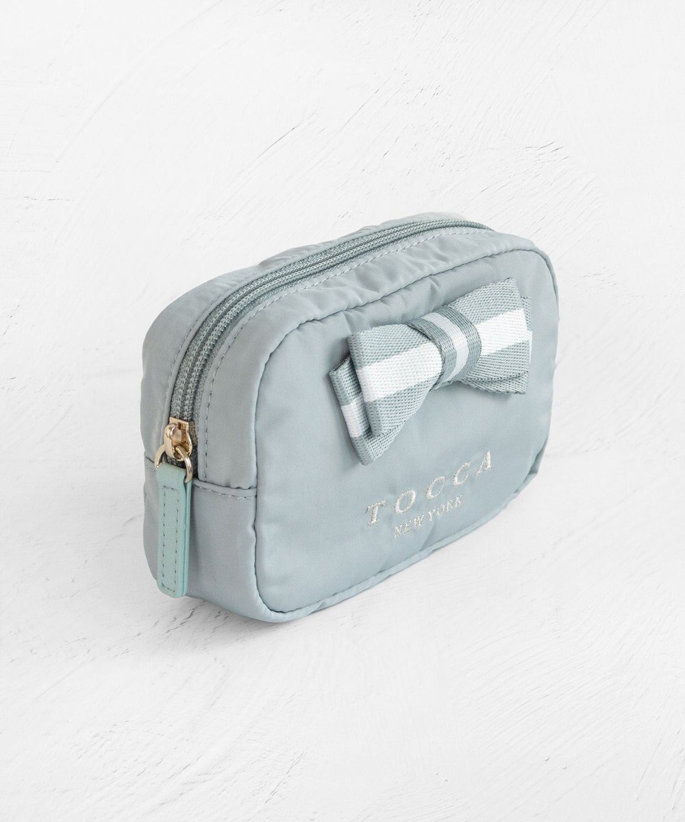 TOCCA 【WEB限定】BICOLOR RIBBON POUCH ポーチ 
