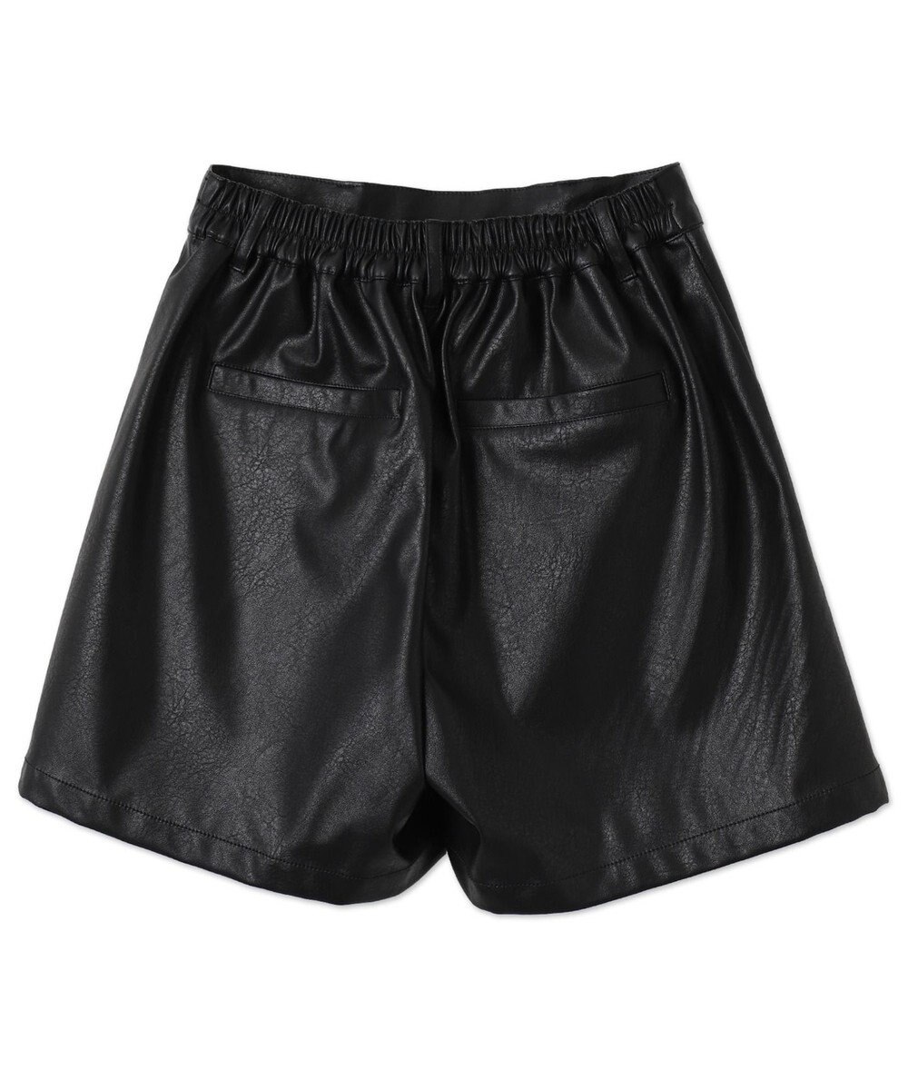 WEGO ヴィンテージライクPUショートパンツ 