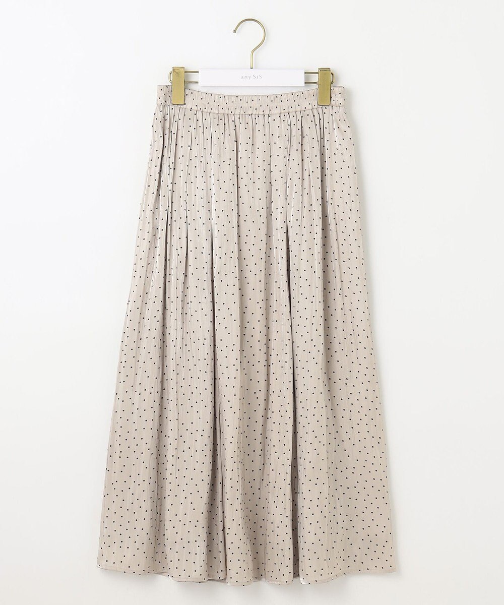 ANY SIS 【洗える】シャイニードットギャザー スカート 