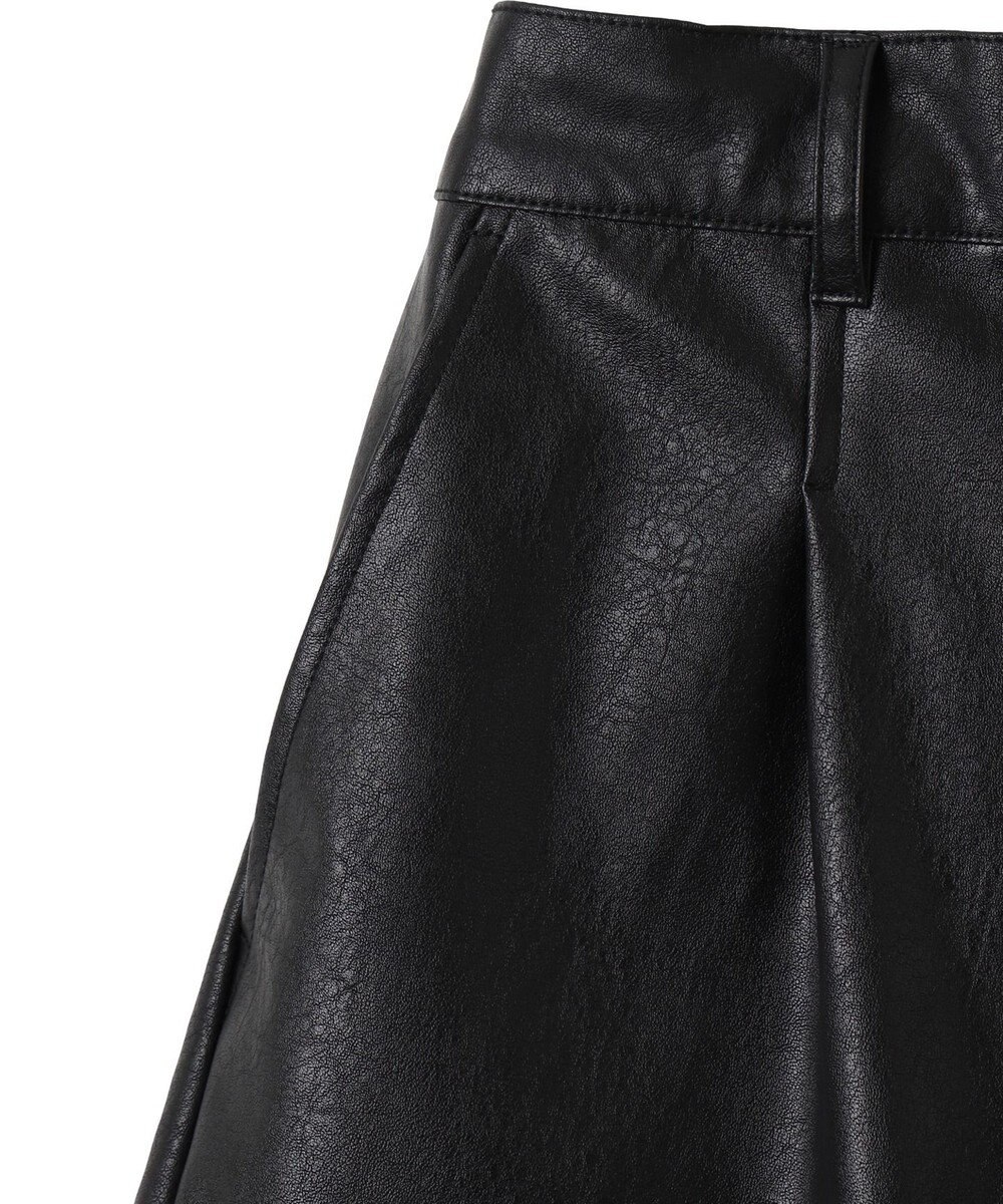 WEGO ヴィンテージライクPUショートパンツ 