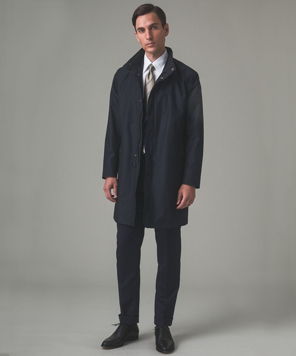 GOTAIRIKU 【防水/軽量/シワになりにくい】ラスタードビーメモリーラミネーションコート_スタンドカラー(24年モデル) 