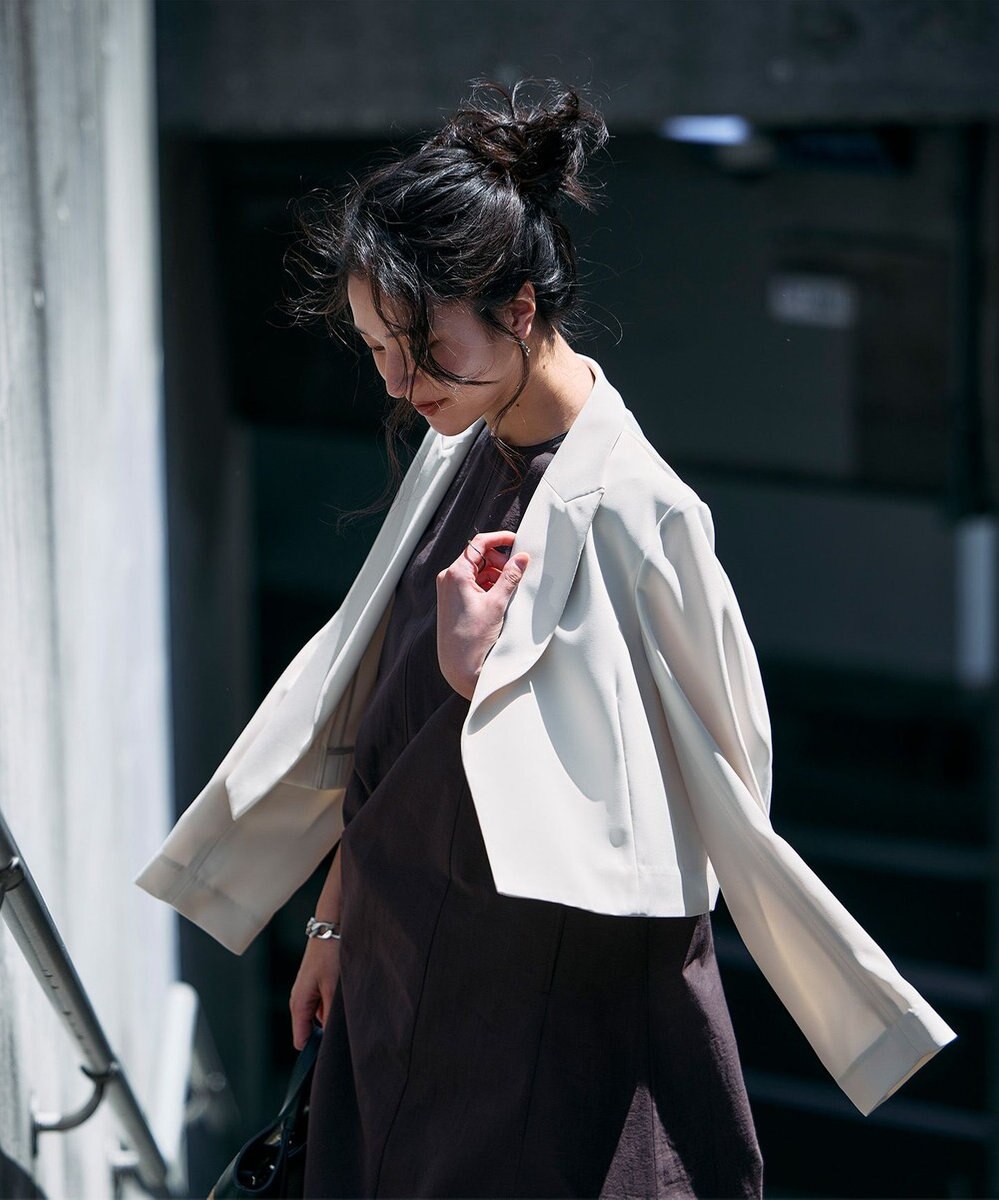 uncrave クールタッチツイル ショートジャケット 