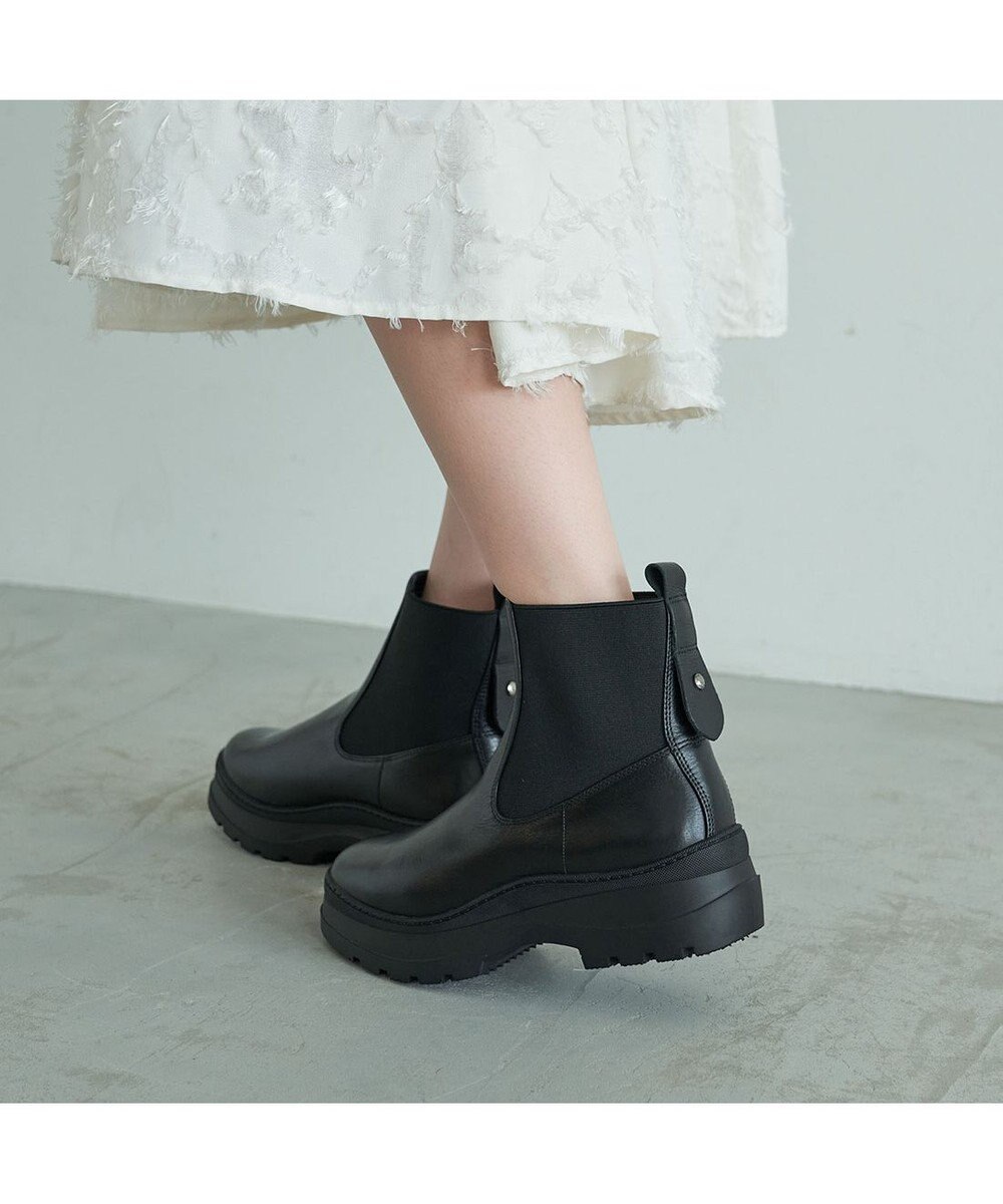 MODE ET JACOMO <carino>厚底サイドゴアブーツ 