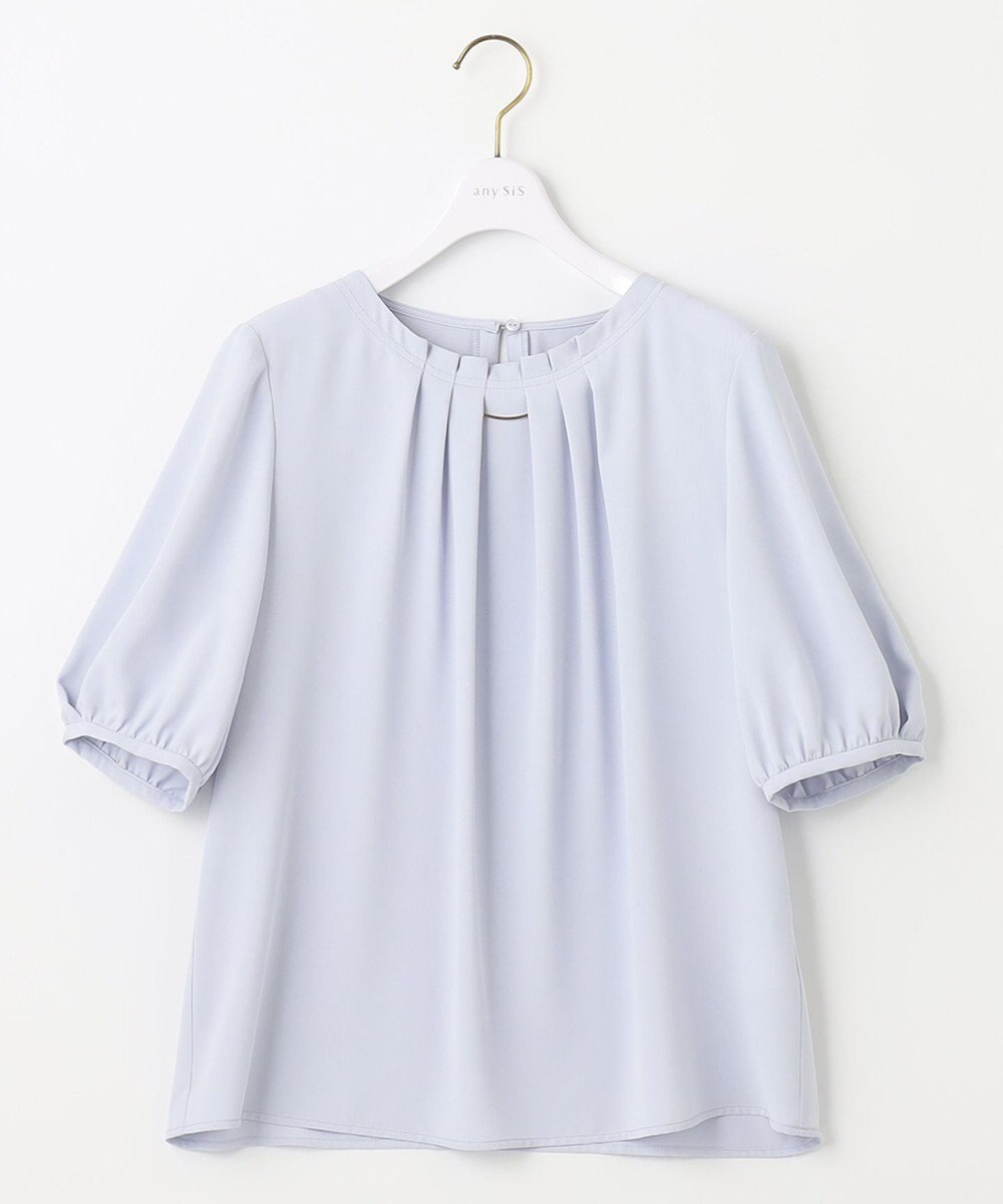 ANY SIS 【洗える】フロントタック ブラウス 