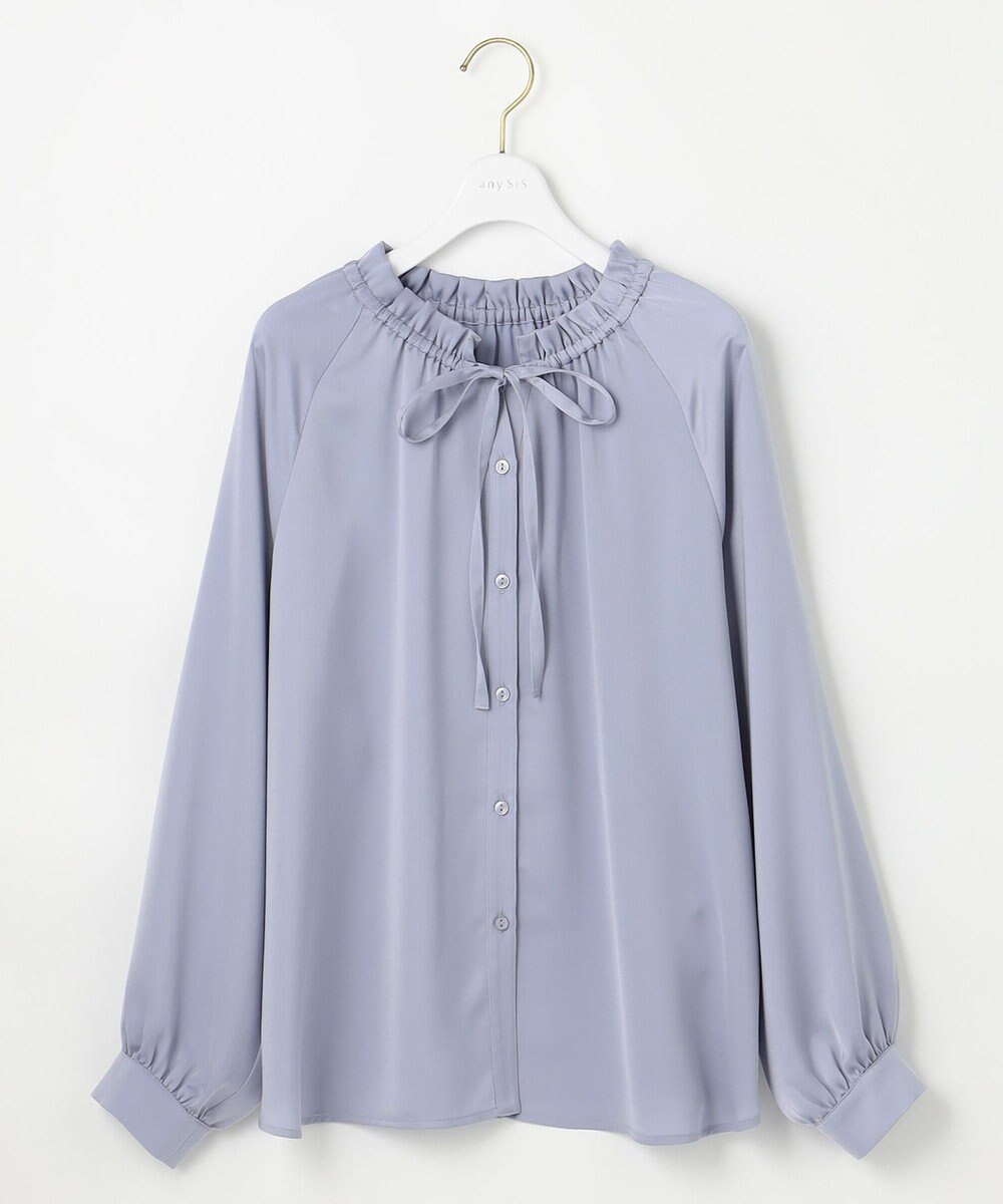 ANY SIS 【前後着用可能】ギャザーネック ブラウス 