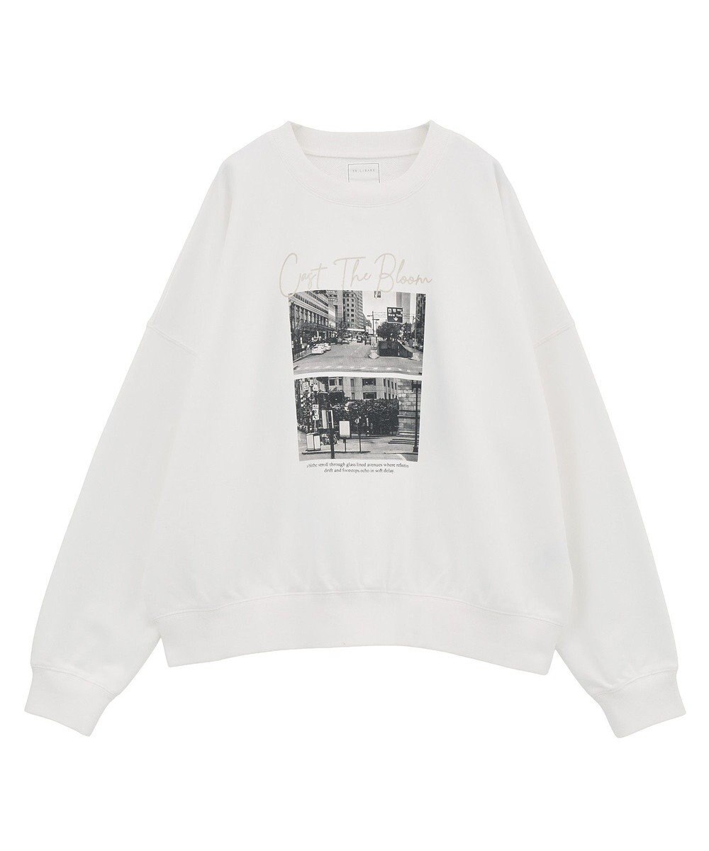 Green Parks オーバーサイズロゴ裏毛プルオーバー 