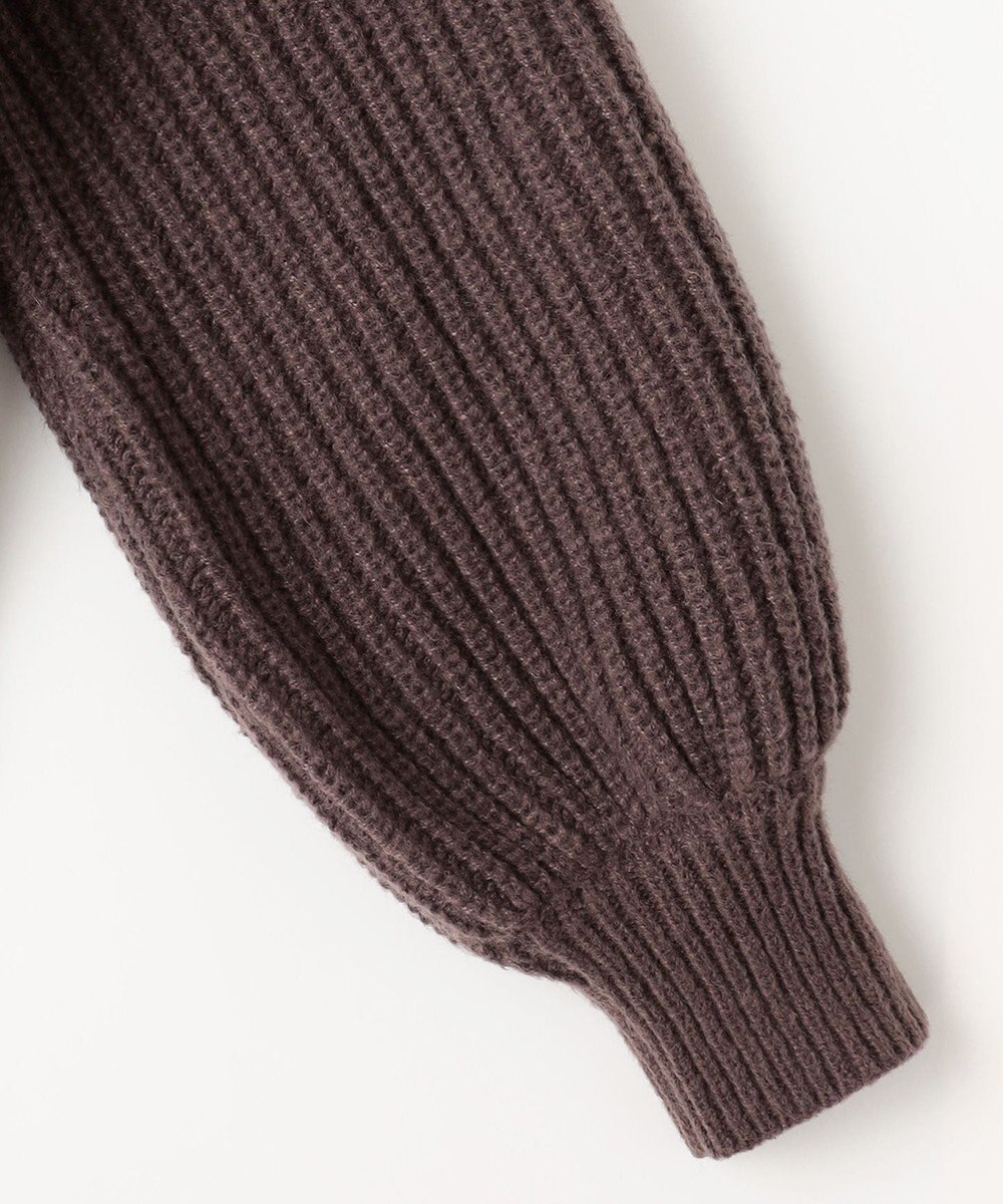 Feroux 【洗える】金釦ケーブル ニット 