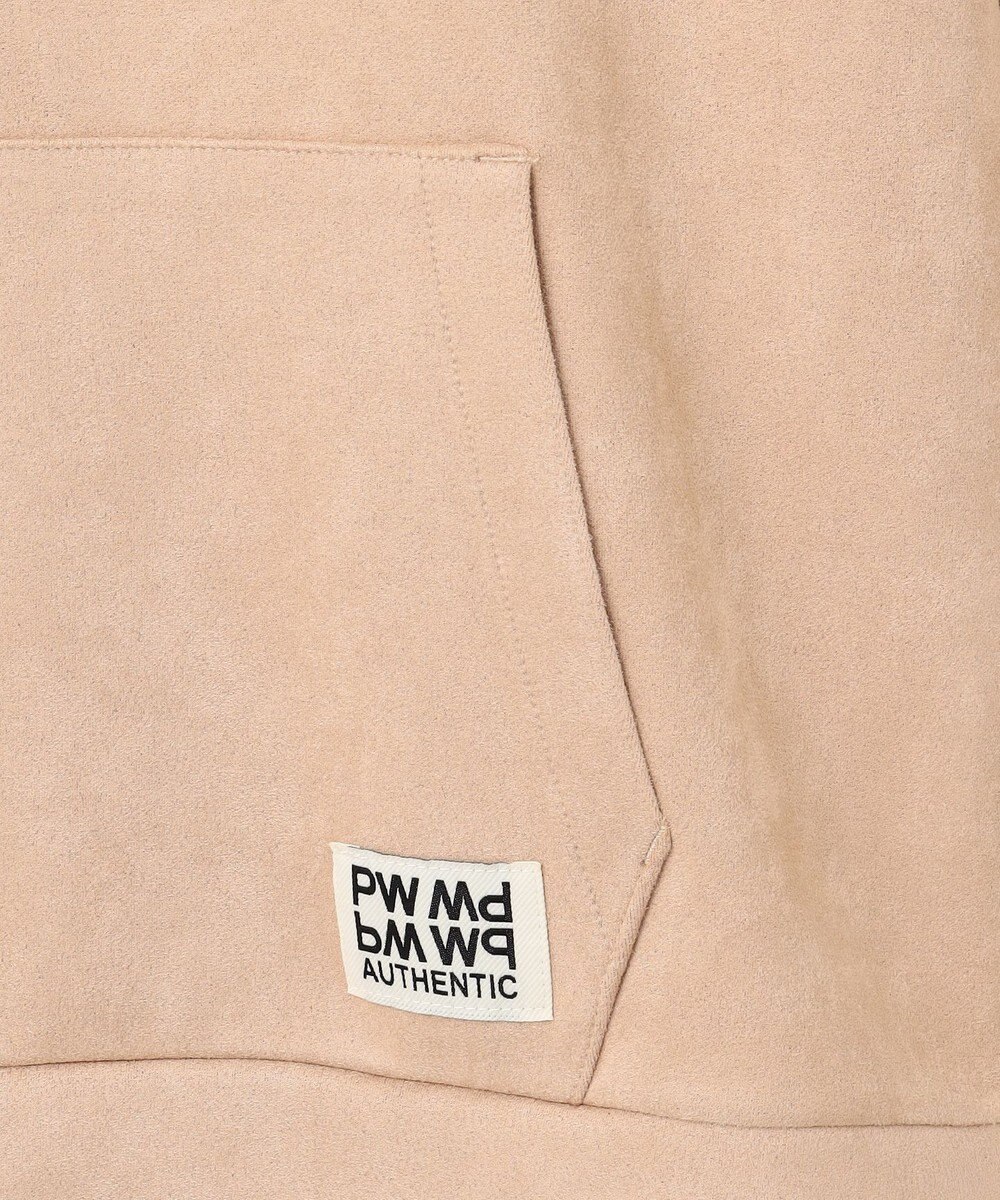 PW CIRCULUS 【WOMEN】スエード調 デタッチャブルフーディ 