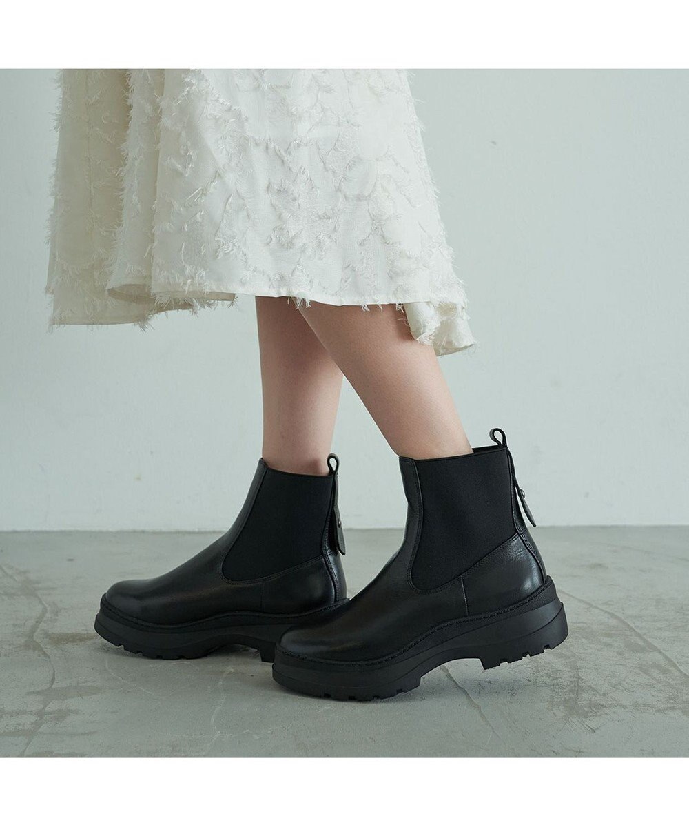 MODE ET JACOMO <carino>厚底サイドゴアブーツ 