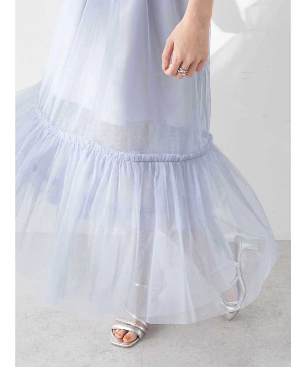 earth music&ecology ティアードチュールスカート 