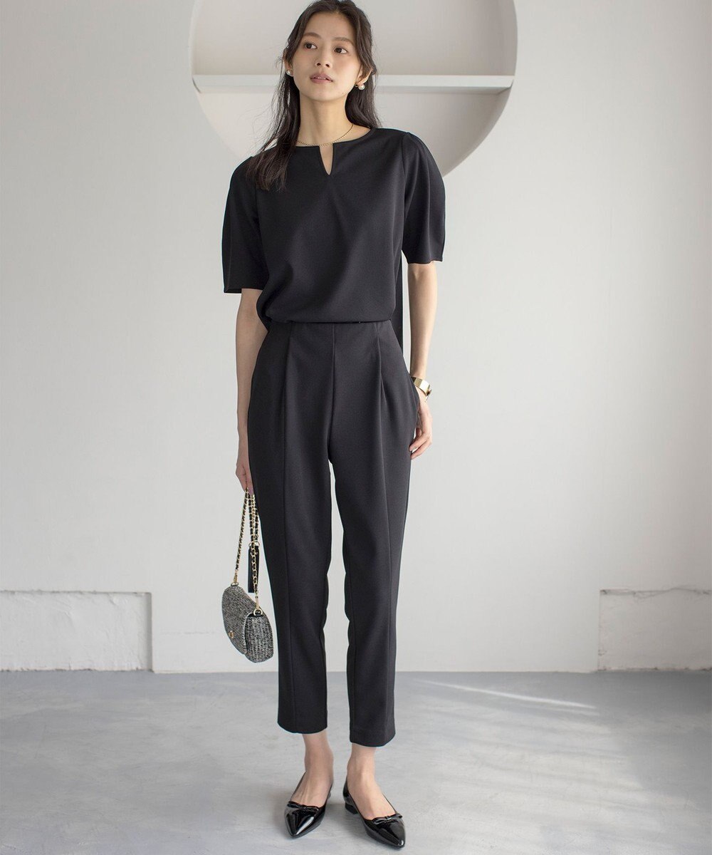 組曲 S 【ご好評につき追加生産！】ジョーゼットジャージースタイルアップ パンツ 