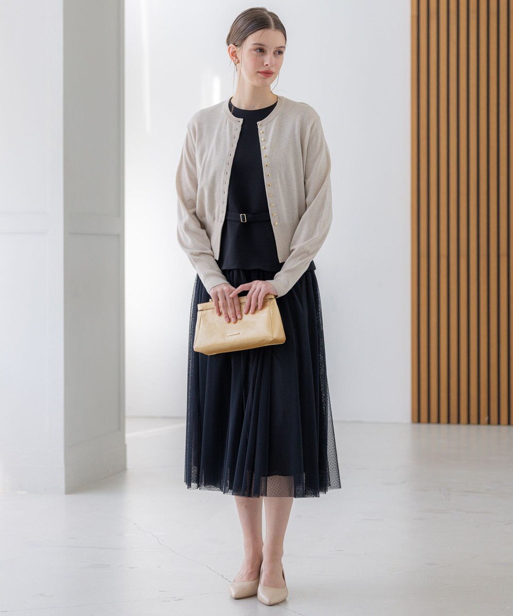 23区 L 【APPLAUDIR】コンパクト ラメカーディガン 