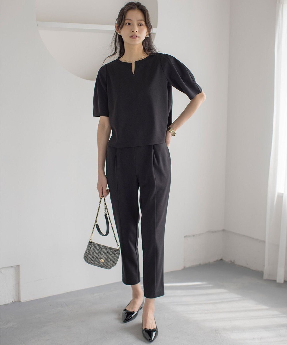 組曲 S 【ご好評につき追加生産！】ジョーゼットジャージースタイルアップ パンツ 