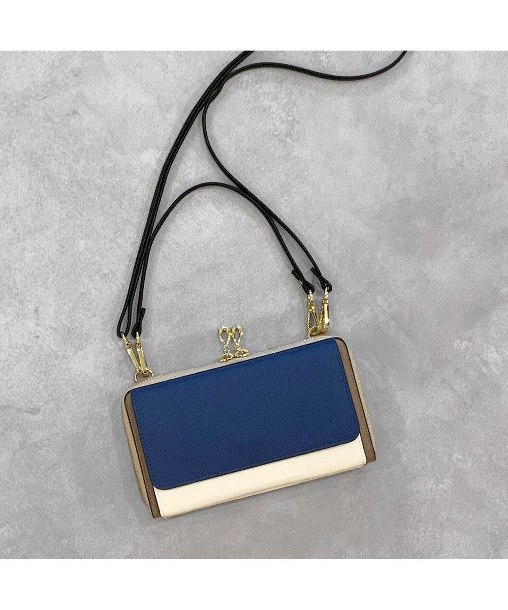 UNBILLION カシュカシュ cachecache / WEB限定カラーコンビウォレットショルダーバッグ 