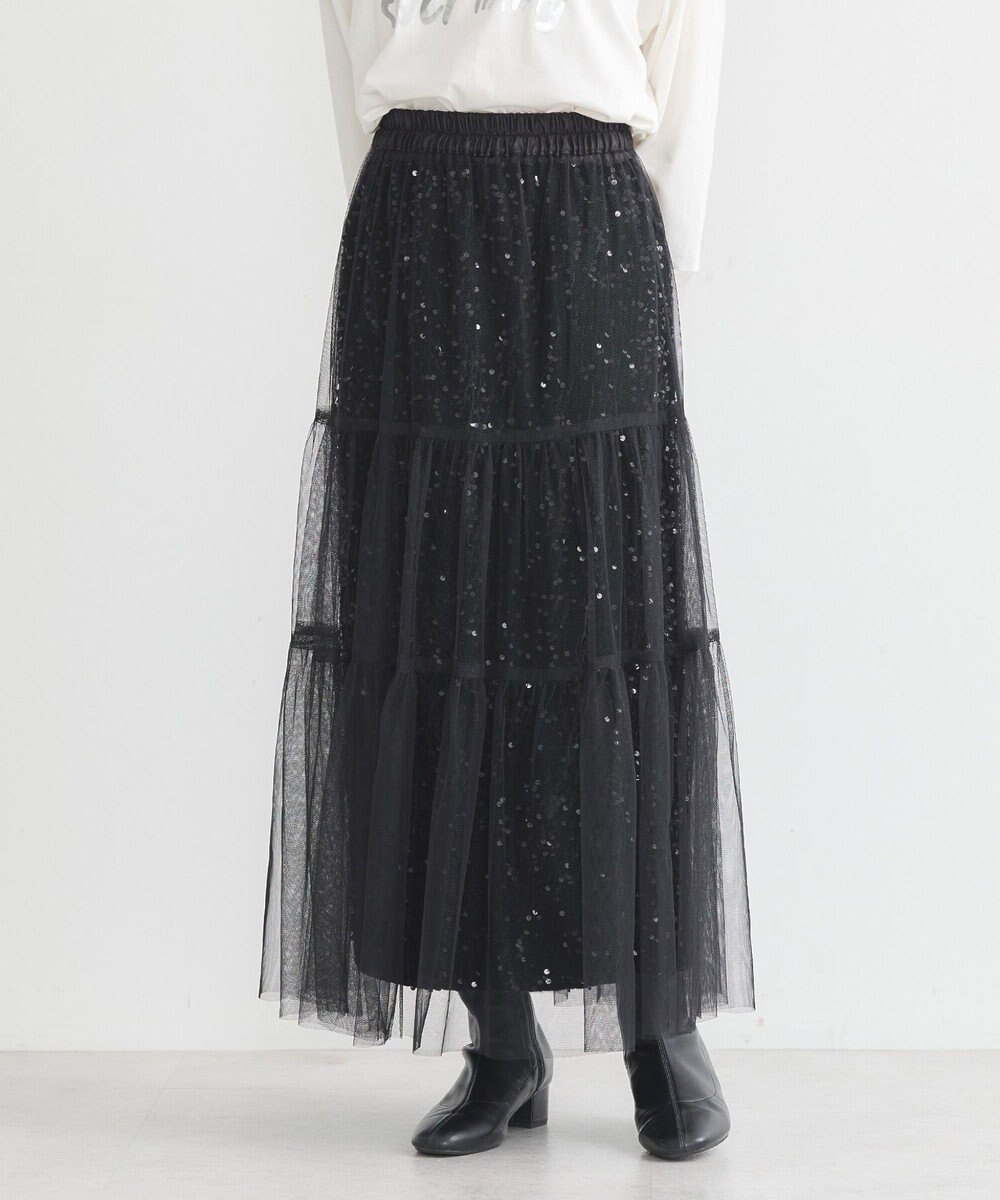 earth music&ecology マルチウェイスパンコールスカート 