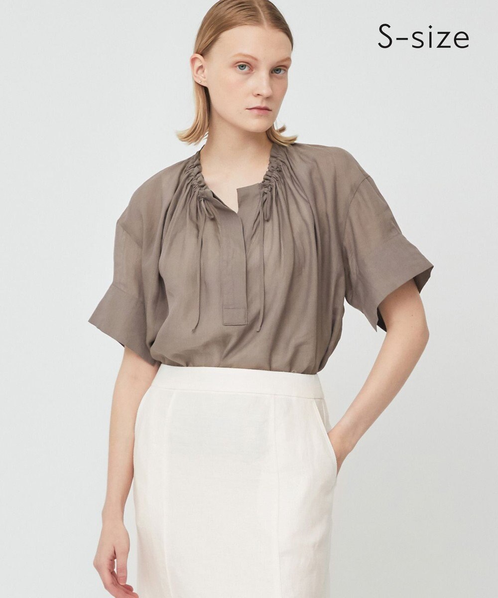 BEIGE， 【S-size】LILAC / ギャザーブラウス 