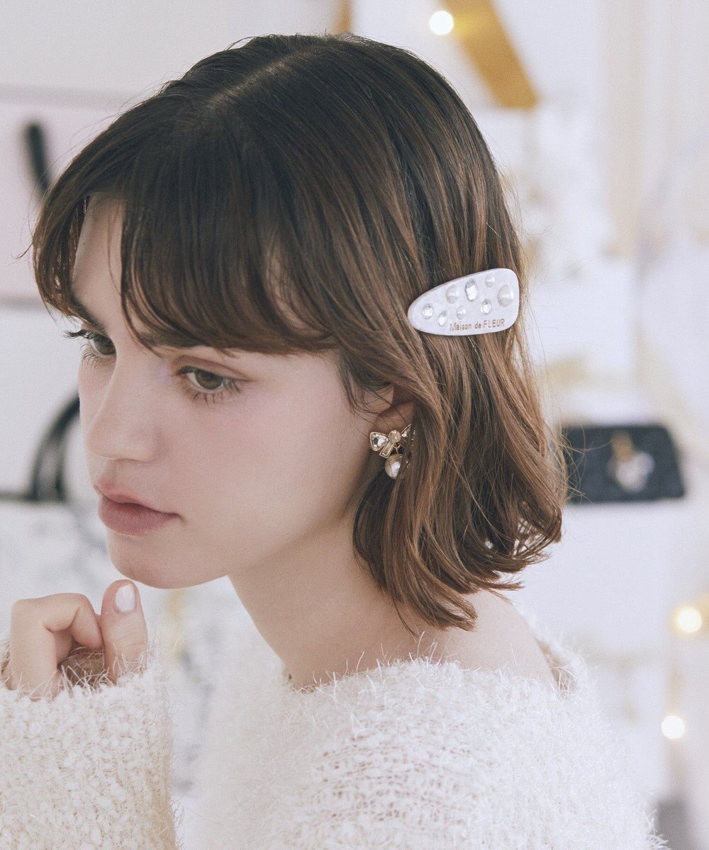 Maison de FLEUR ビジューアセチクリップ 