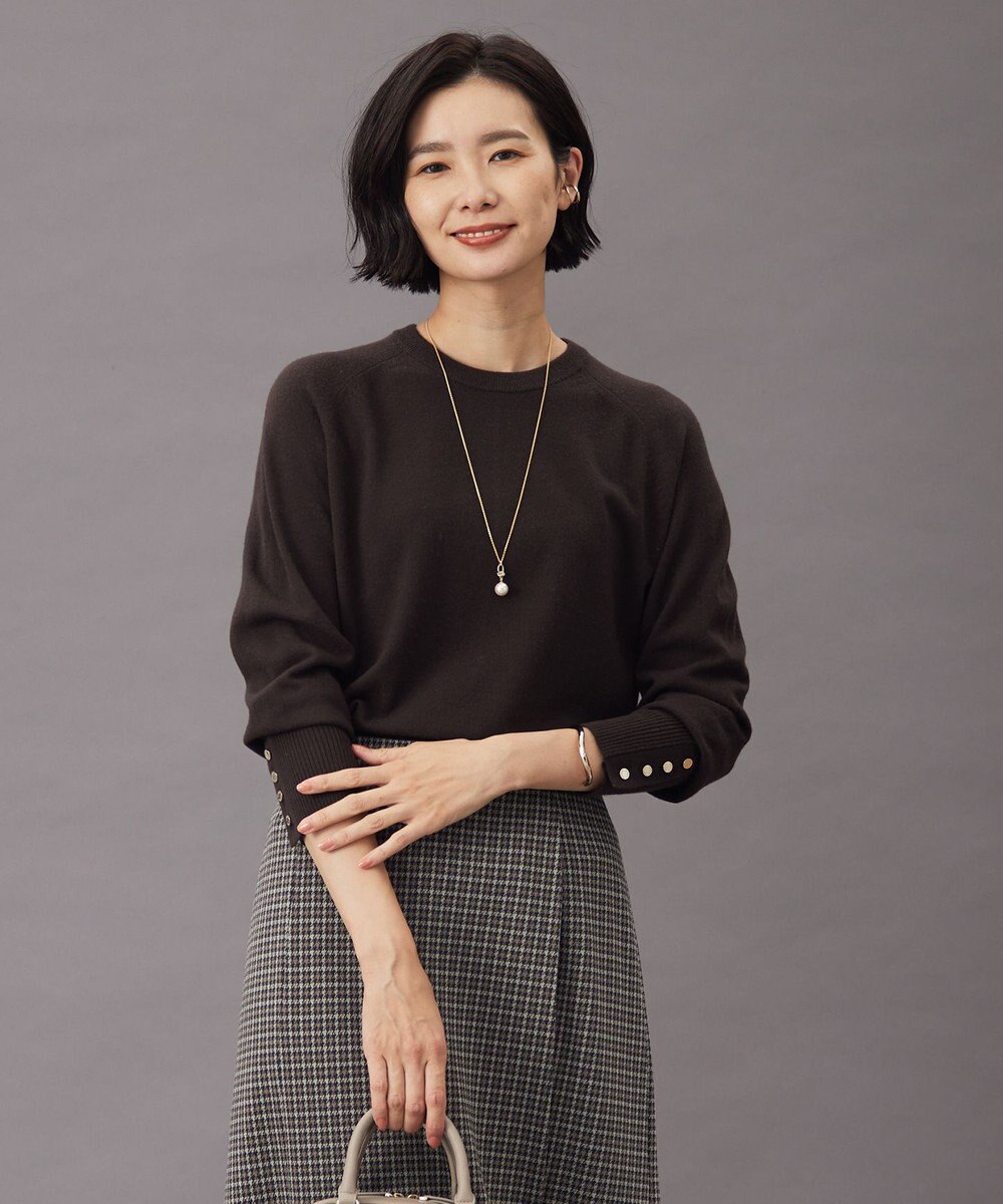 洗える】SEMI WORSTED WOOL クルーネック ニット / J.PRESS LADIES L