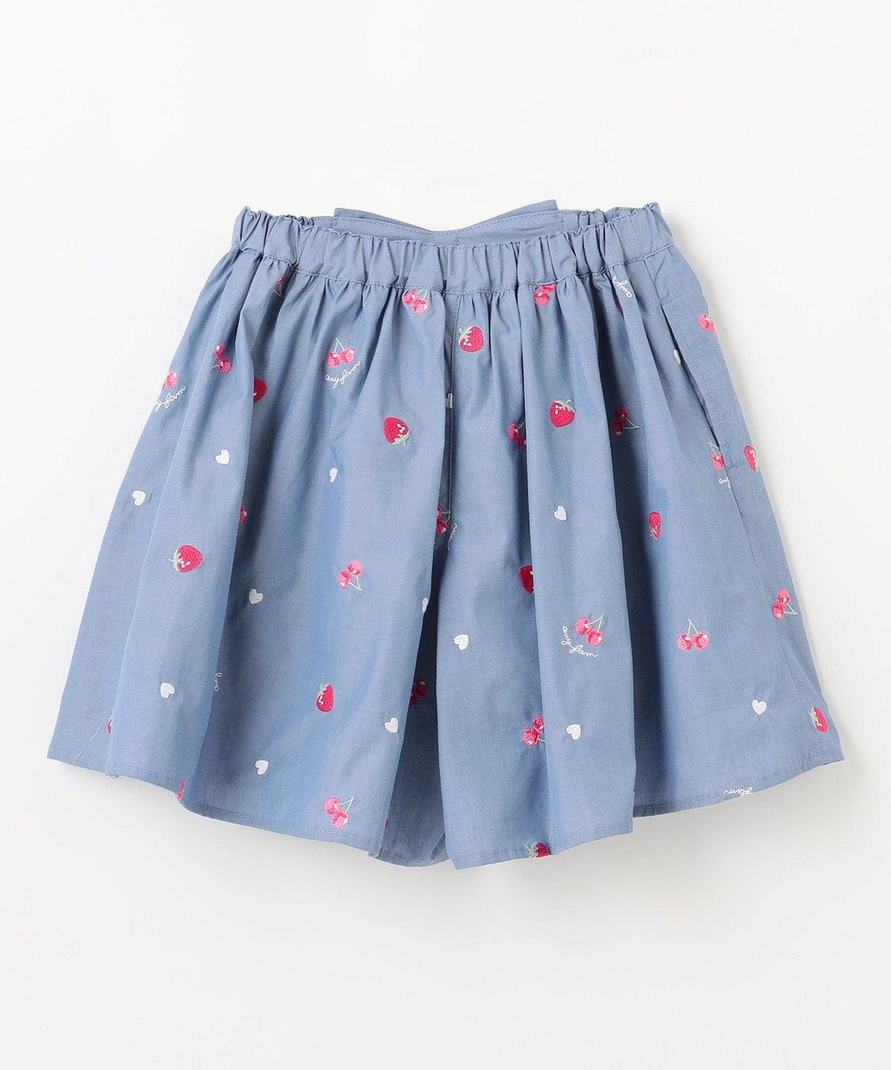 ANY KIDS 総柄刺繍 キュロット 