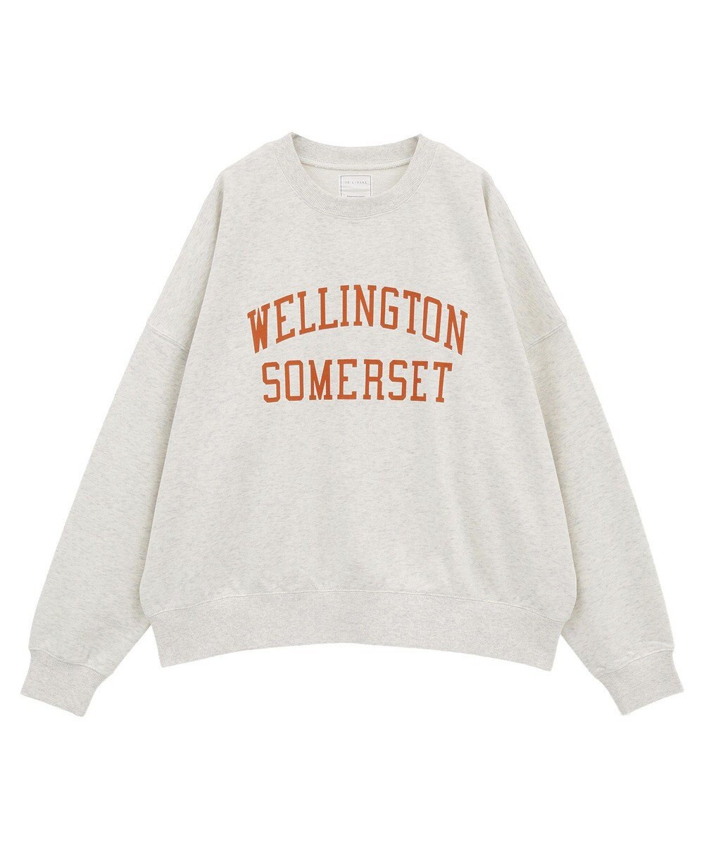 Green Parks オーバーサイズロゴ裏毛プルオーバー 