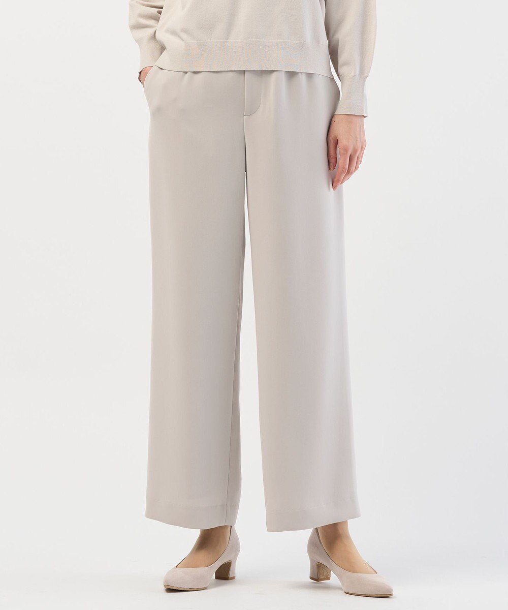 J.PRESS LADIES L 【セットアップ対応】セラテリーダブルクロス セミワイド パンツ 