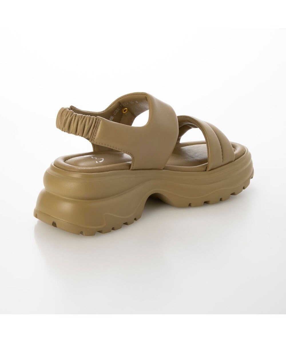 ing <ing>厚底ダブルベルトスポーツサンダル 