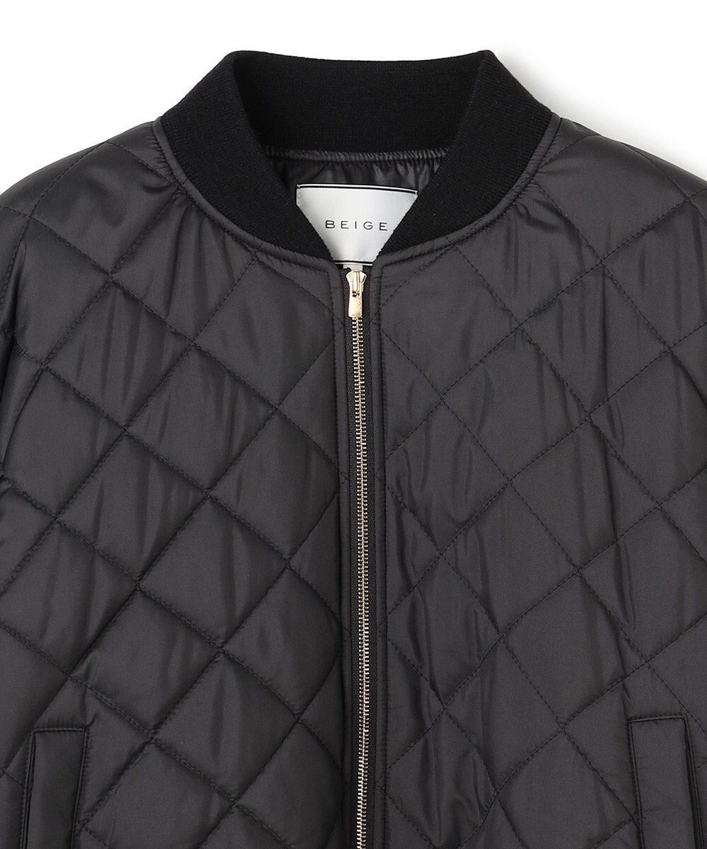 BEIGE， 【GISELe 10月号掲載】DOVER / 異素材ウールキルティングブルゾン 