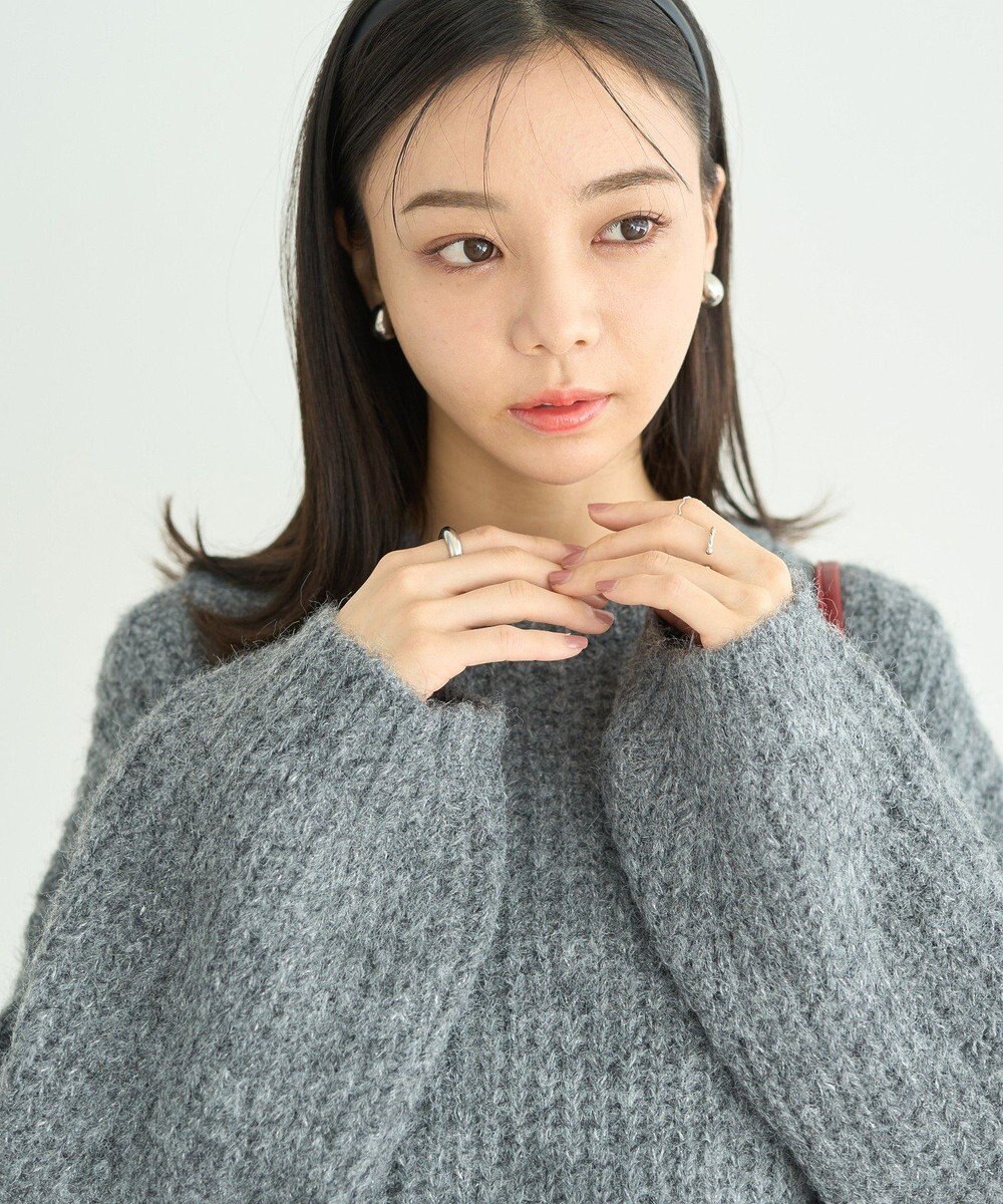 earth music&ecology ふわふわＭＩＸヤーンチュニック 