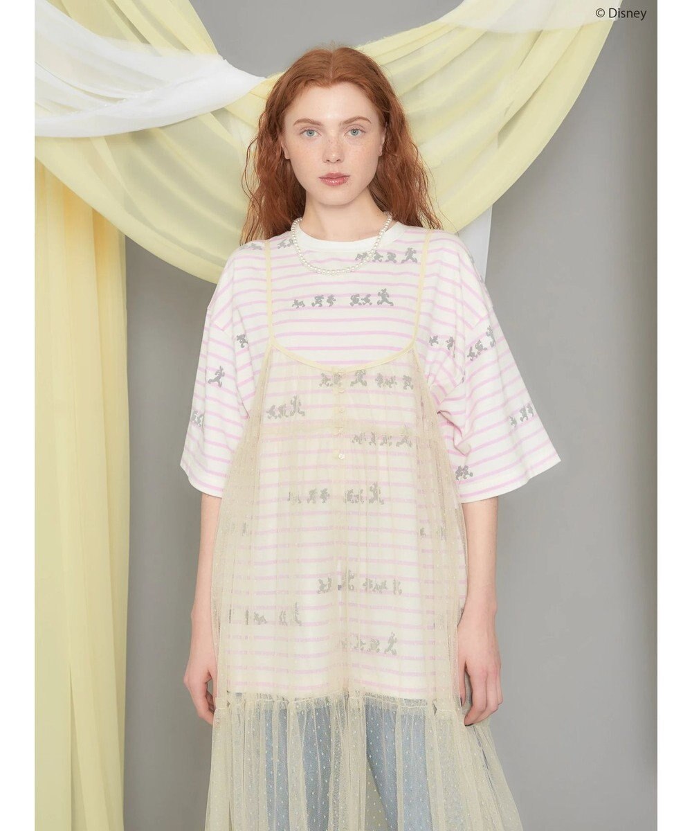 AMERICAN HOLIC 発砲プリントボーダーＴシャツ／Ｄｉｓｎｅｙ 