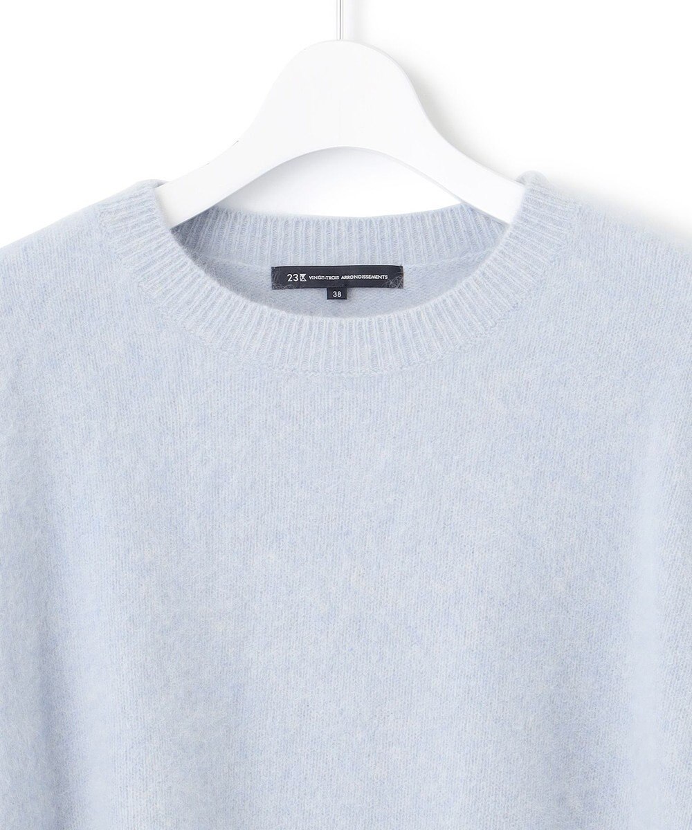 23区 【滝沢眞規子さん着用】クルーネック ヘアリー ニット 