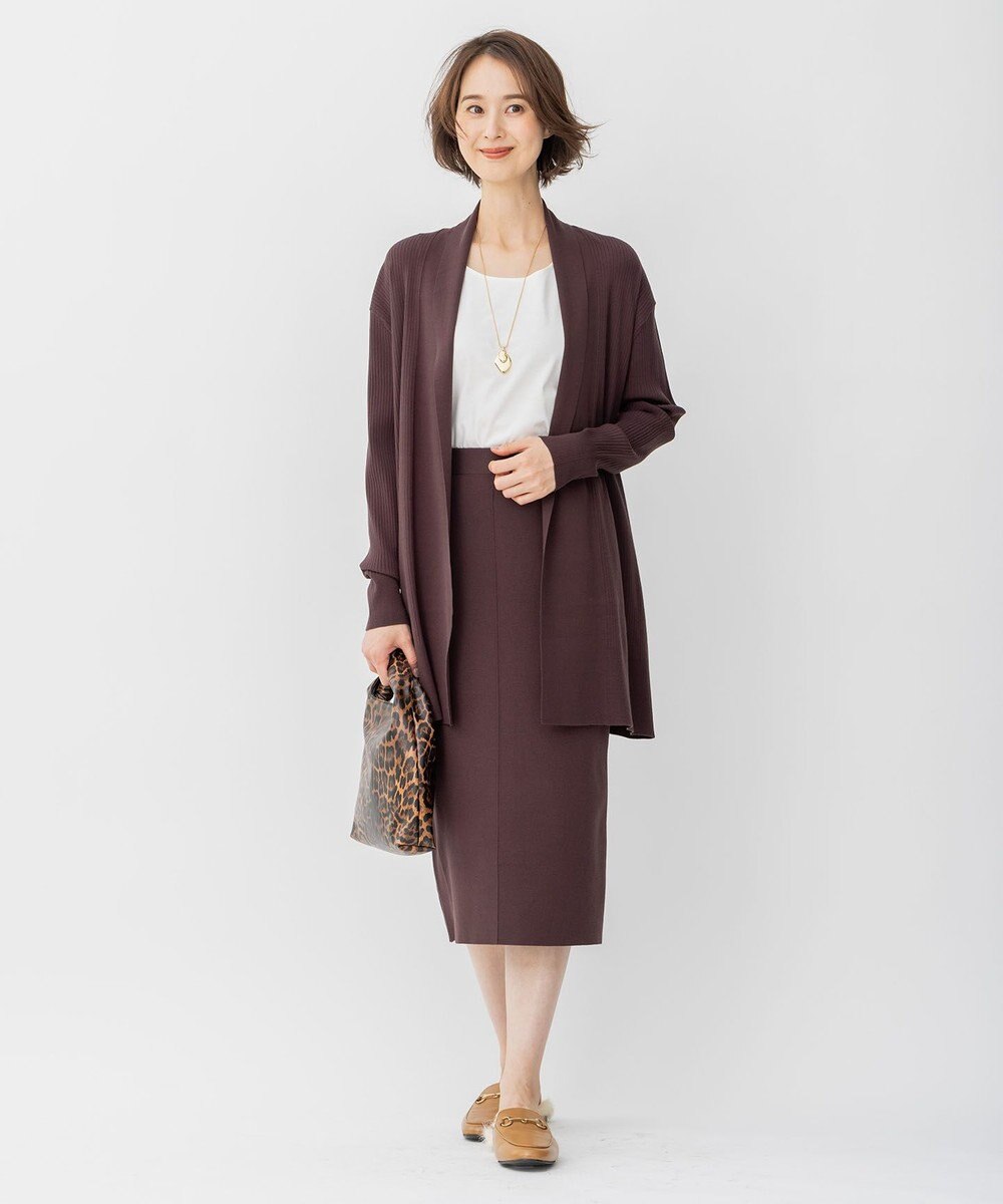 自由区 【WEB限定/洗える/セット着用可】レーヨンストレッチ タイトスカート 