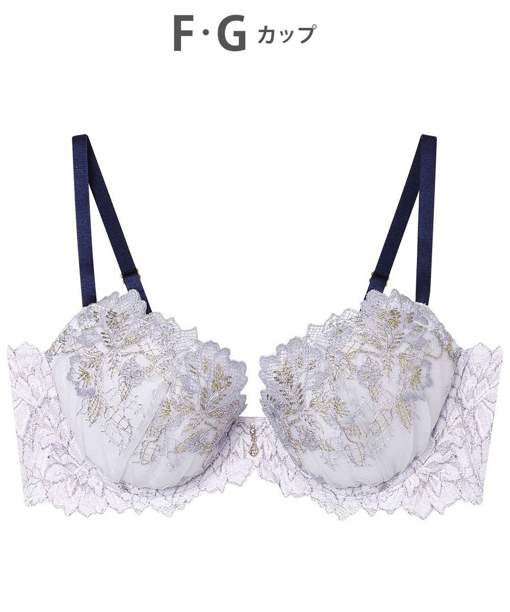 AMPHI ブラジャー ふっくらまる胸キープ 脇高設計 脇・背中スッキリ Gカップまで対応 大きいサイズ 【Hold Day Bra ホールドデイブラ】 BYJ305 アンフィ／ワコール 