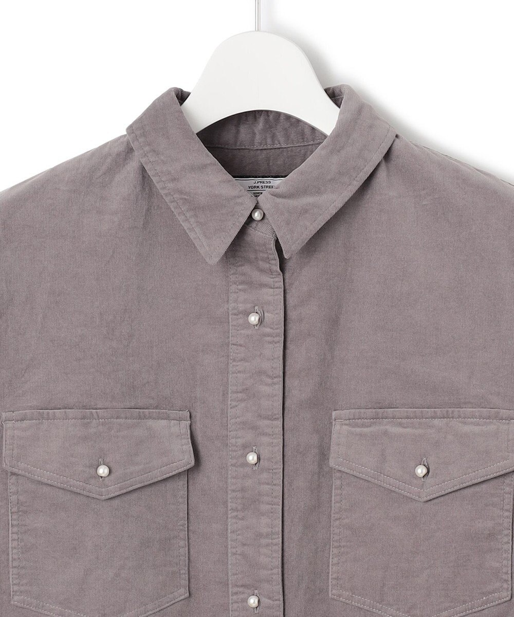 J.PRESS YORK STREET 【WOMEN】コーデュロイ ロングブラウス 