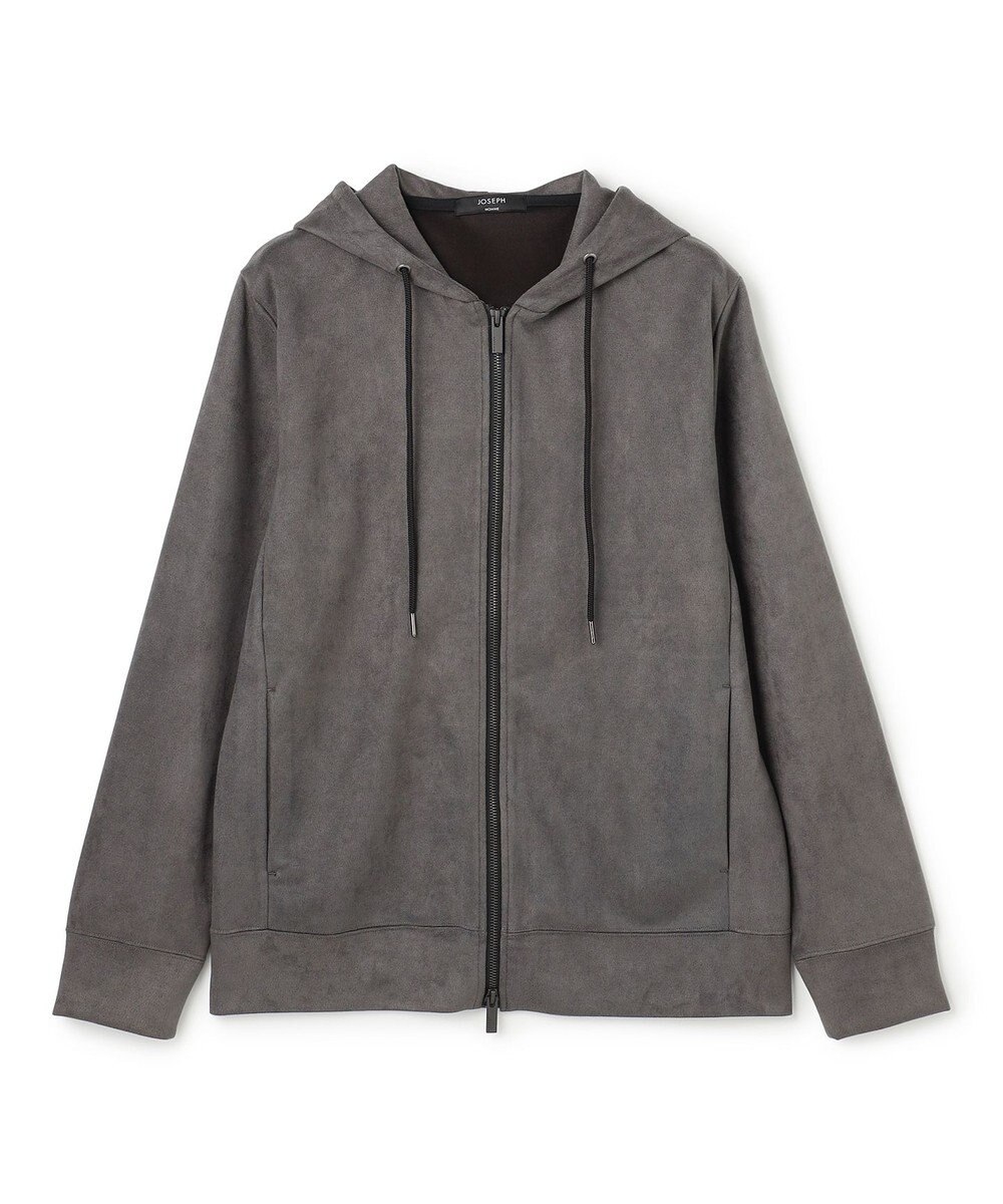 JOSEPH HOMME 【WEB・一部店舗限定  】レザーライクポンチ　ジップアップパーカー 