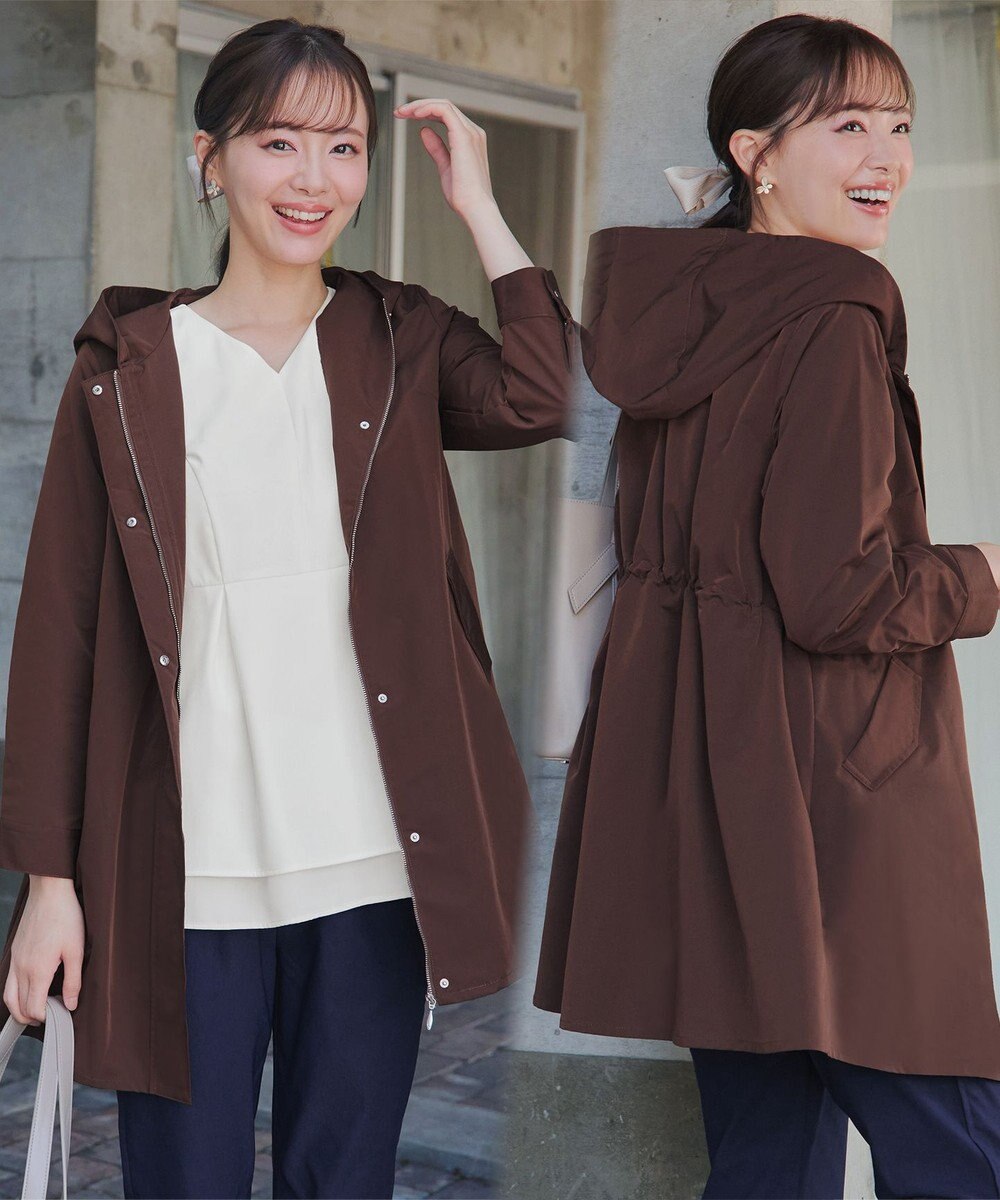 Tiaclasse 【新色追加・洗える・撥水】ドロストマウンテンパーカー 